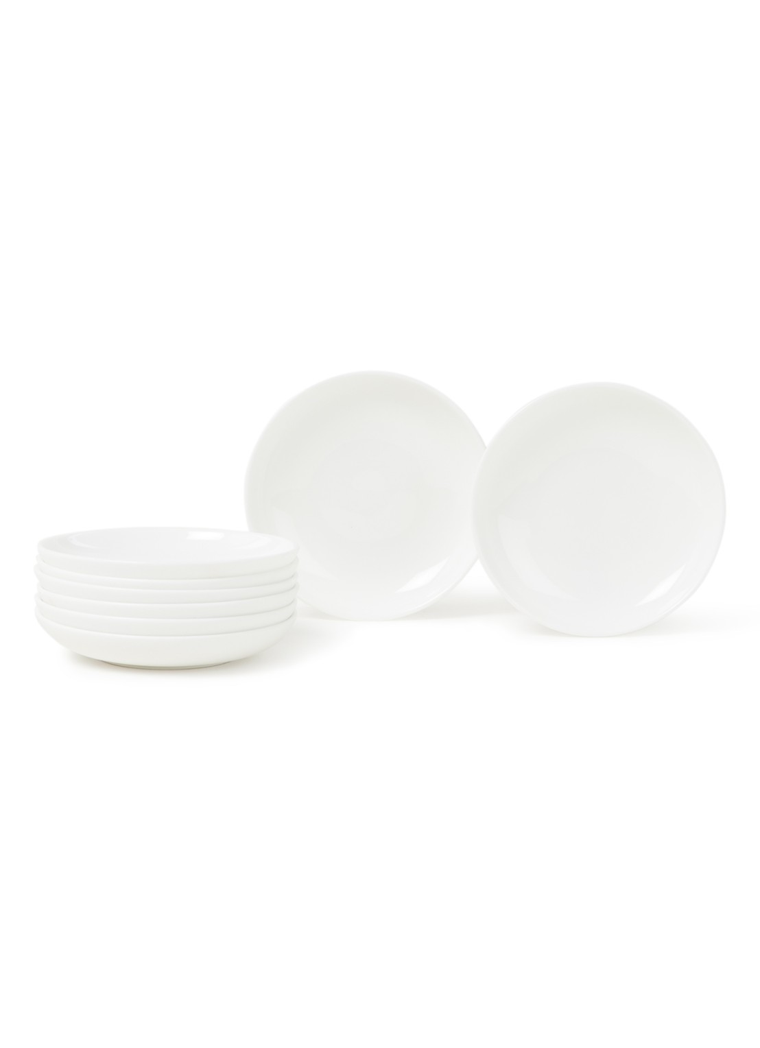 Serax Basse dipschaal 8 cm set van 8 - voorkant wit