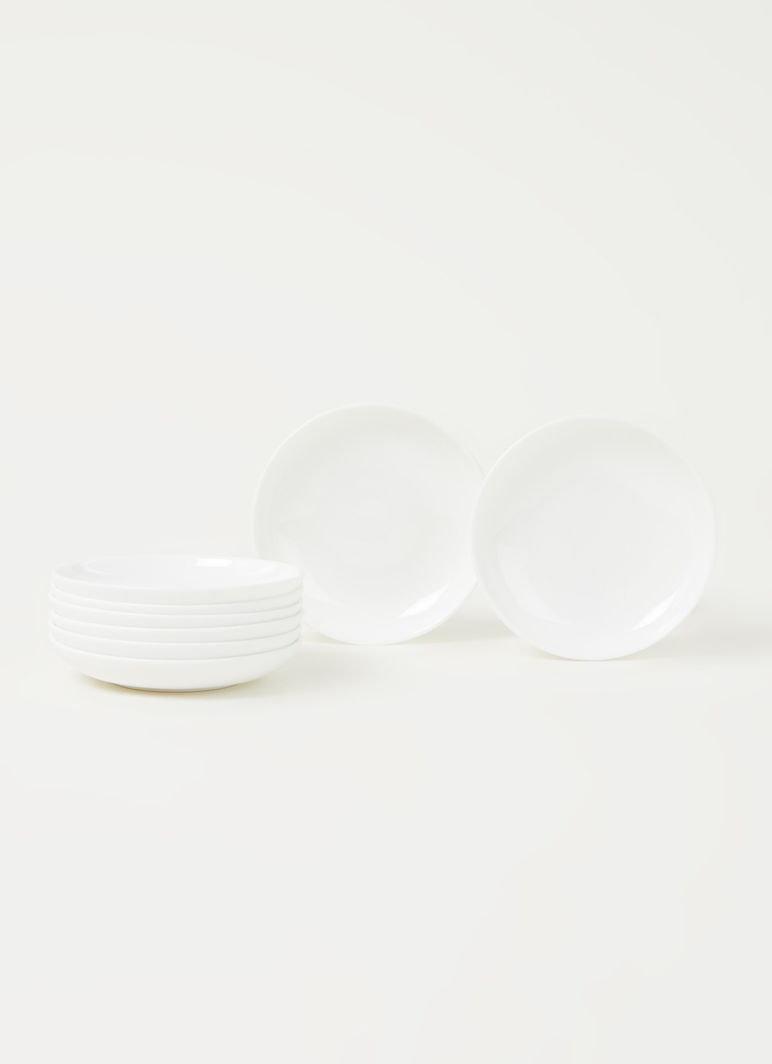 Serax Basse dipschaal 8 cm set van 8 - voorkant 2 wit