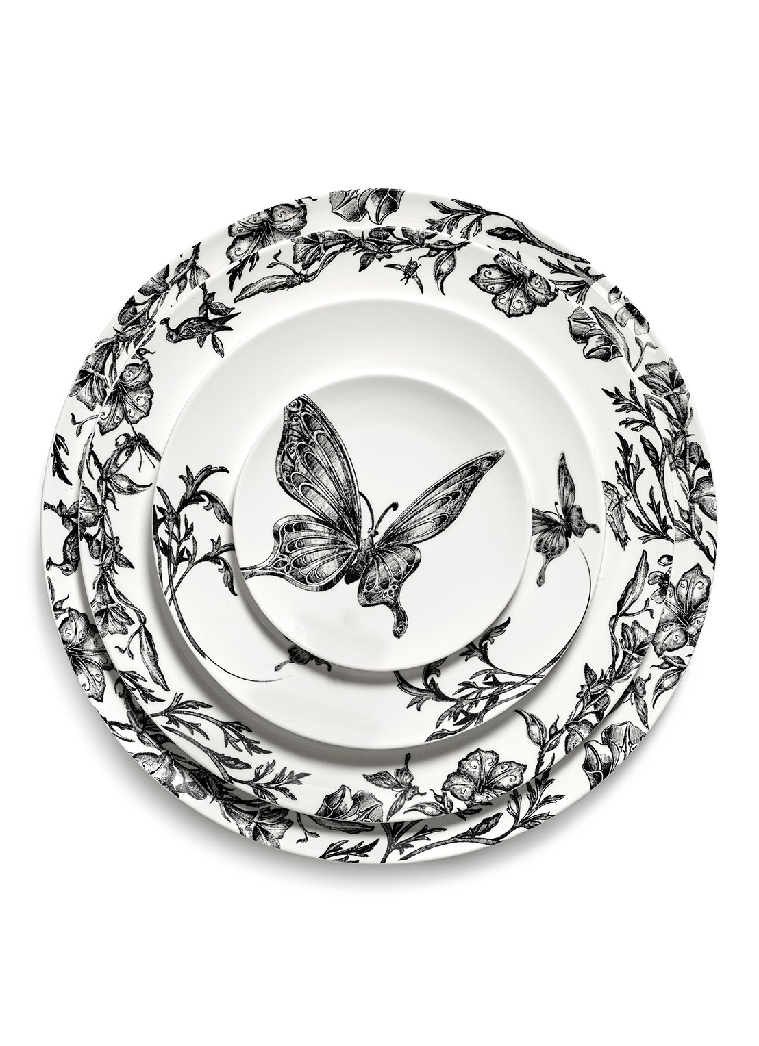 Serax Butterfly ontbijtbord 12 cm - detail 3 wit