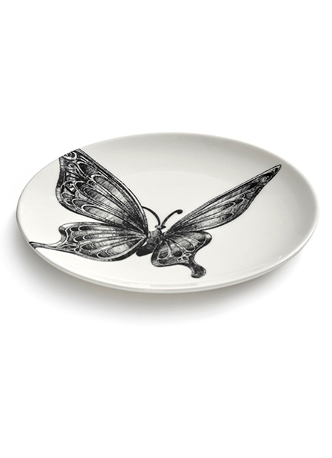 Serax Butterfly ontbijtbord 12 cm - voorkant 4 wit