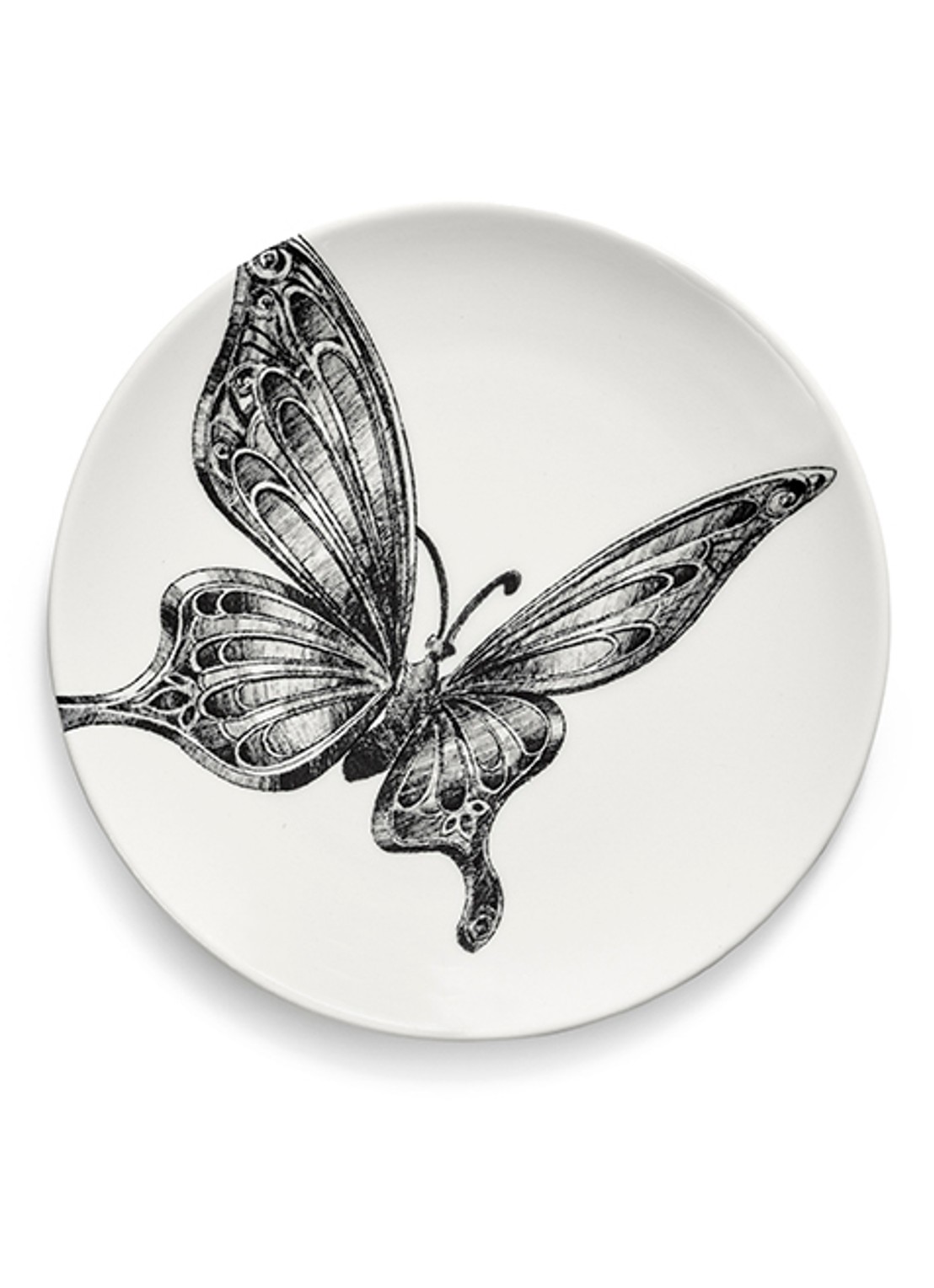 Serax Butterfly ontbijtbord 12 cm - voorkant 5 wit