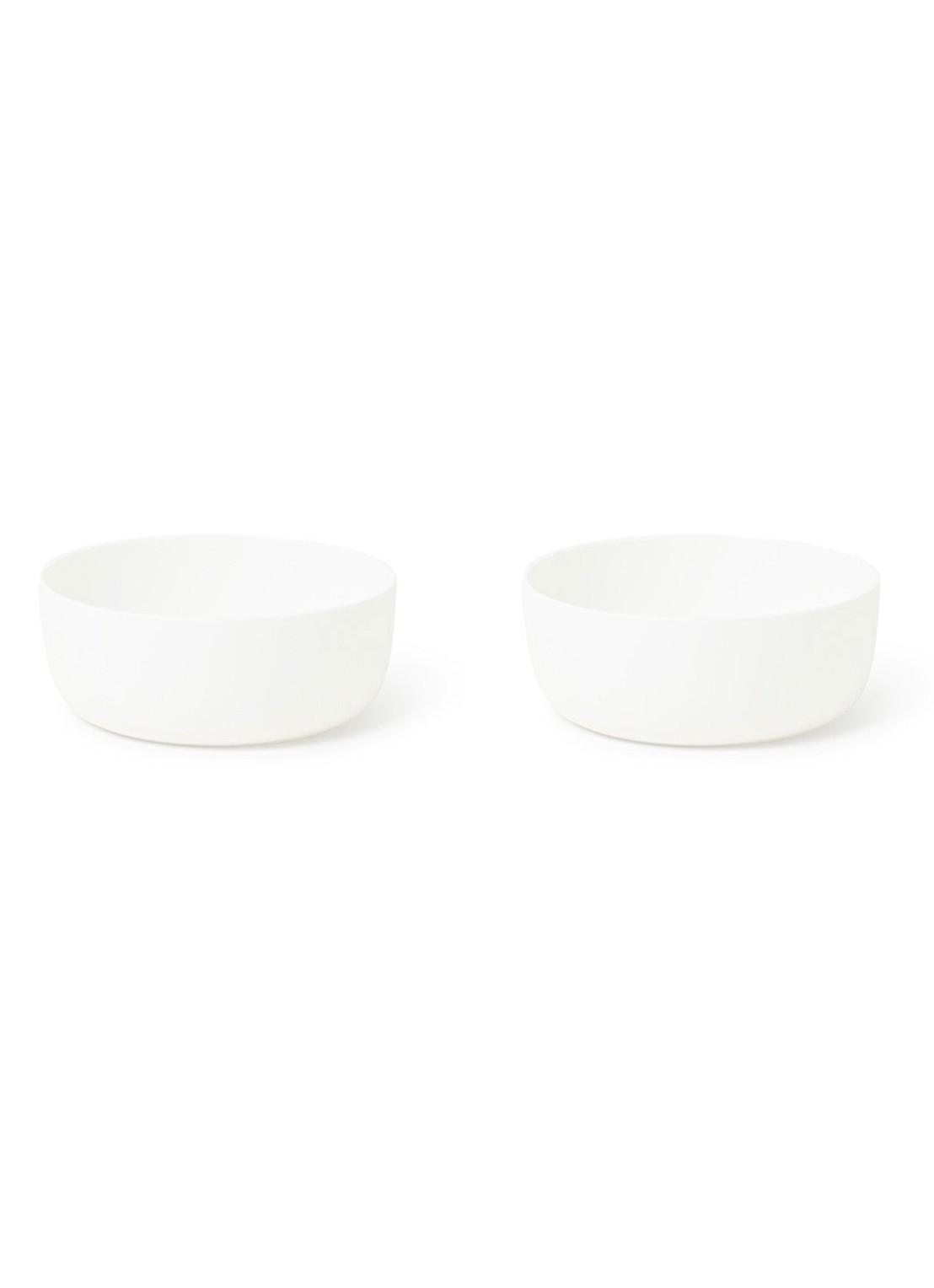 Serax By Piet Boon schaal L 20 cm set van 2 - voorkant 2 wit