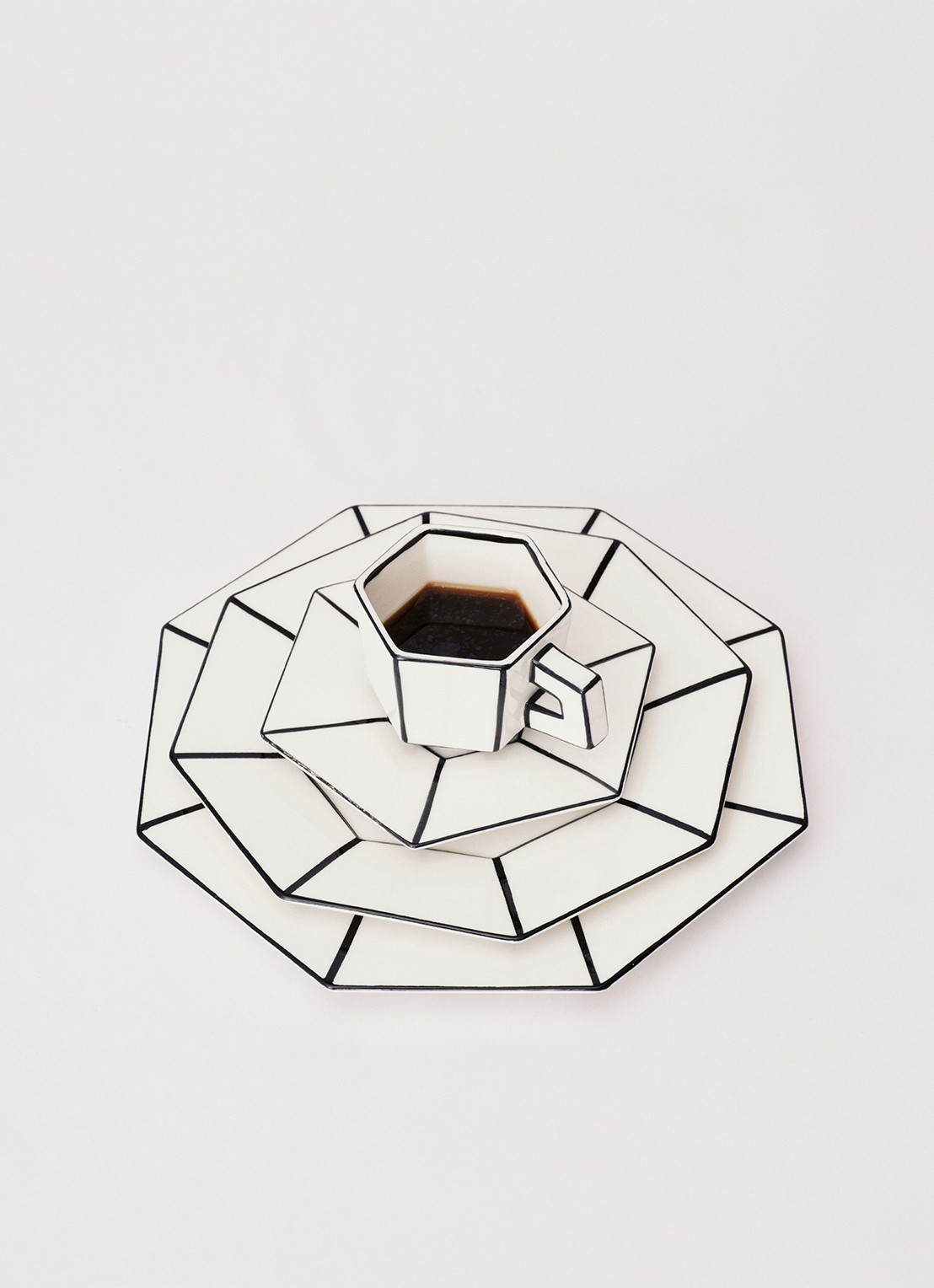 Serax Carte Blanche espressokopje en schotel - detail 5 wit