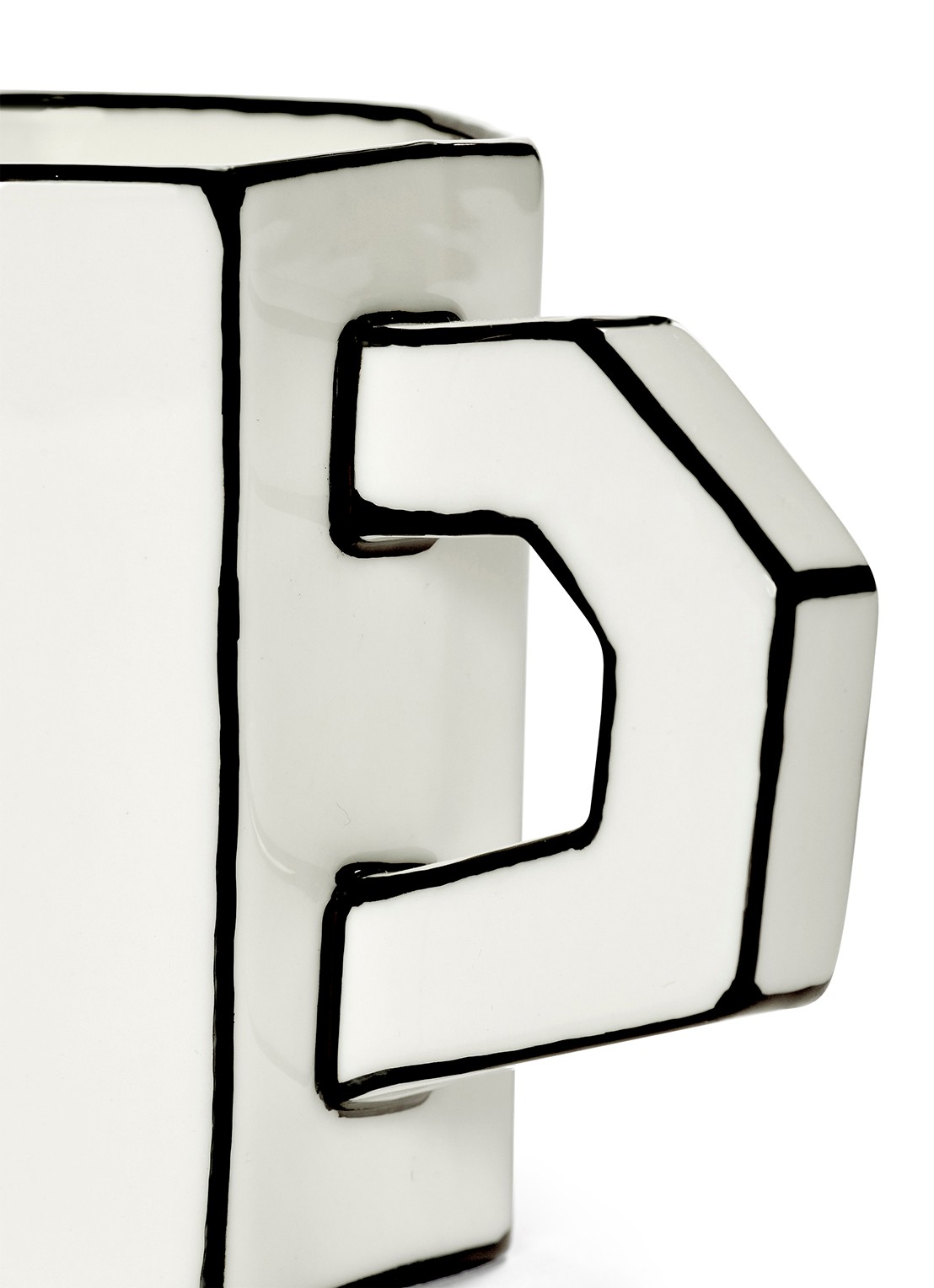 Serax Carte Blanche mok - detail wit