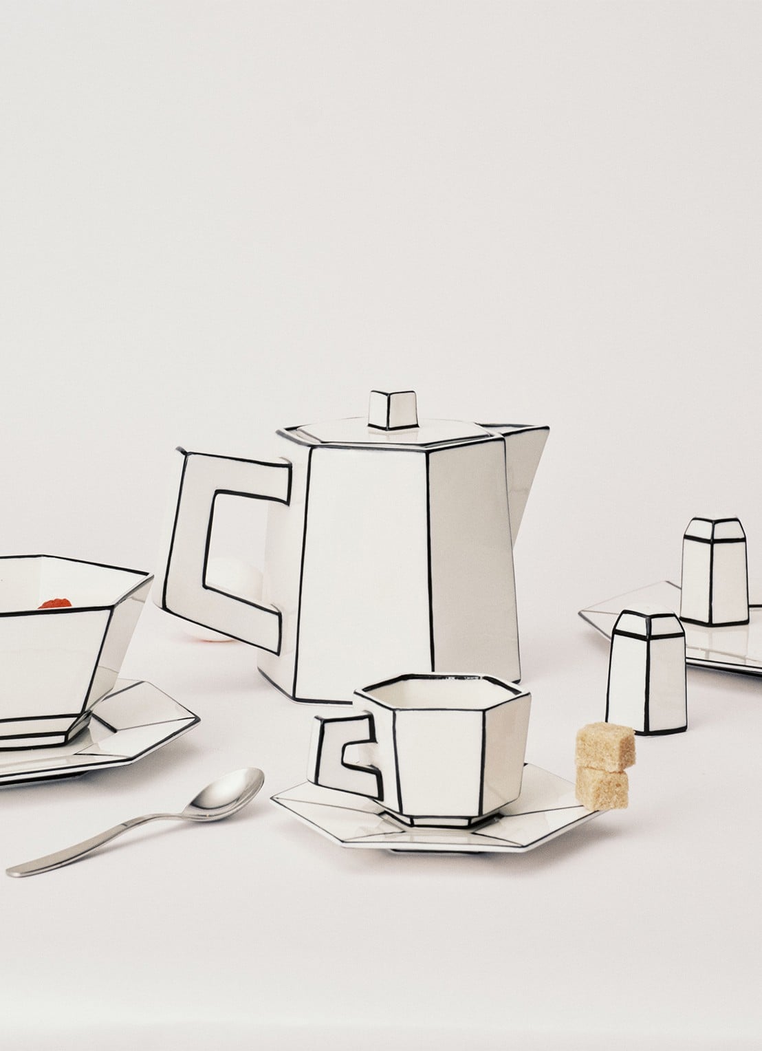 Serax Carte Blanche theepot - detail 4 wit