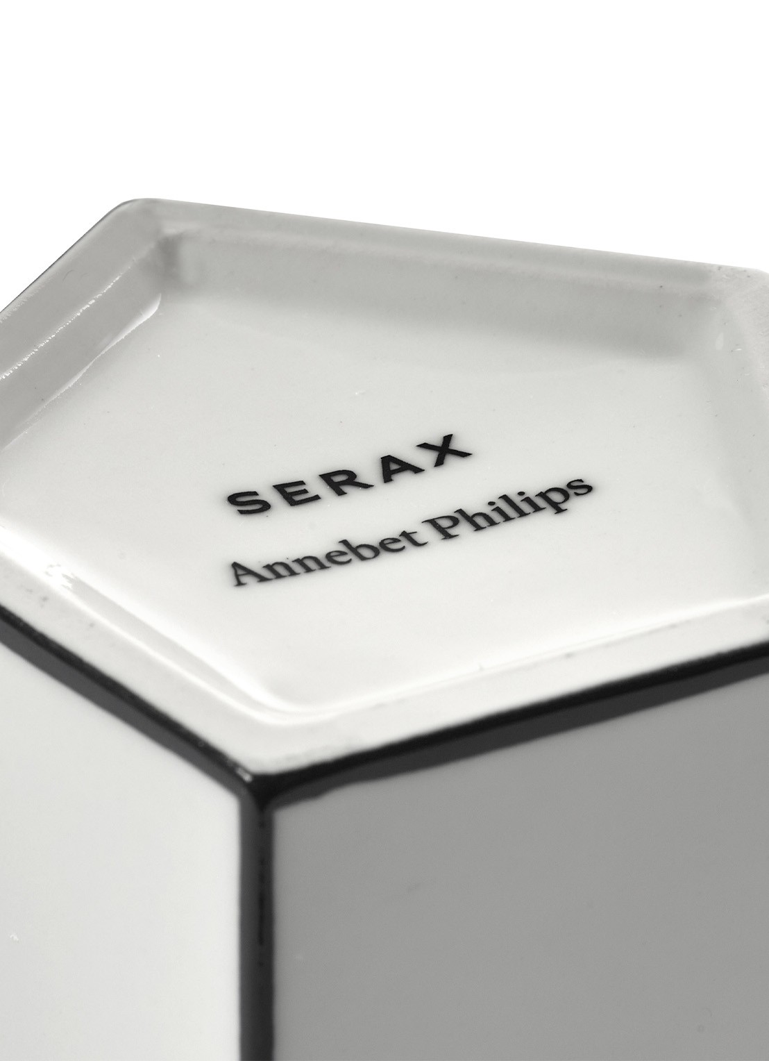 Serax Carte Blanche vaas M 12 cm - detail wit