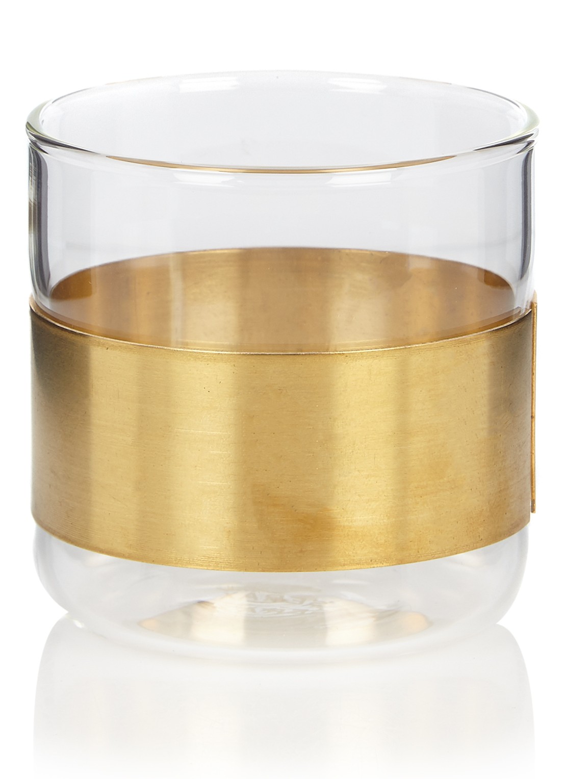 Serax Copper Chemistry glas 20 cl - voorkant 3 goud