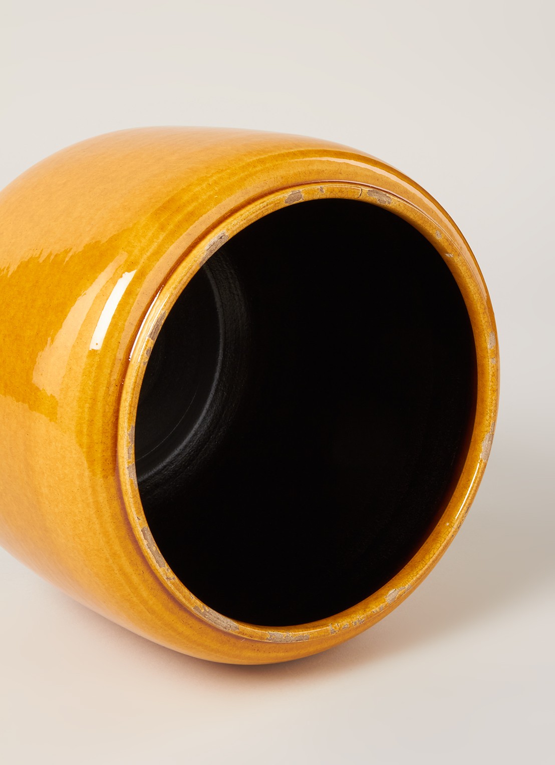 Serax Costa bloempot voor binnen - 19 cm  - detail geel