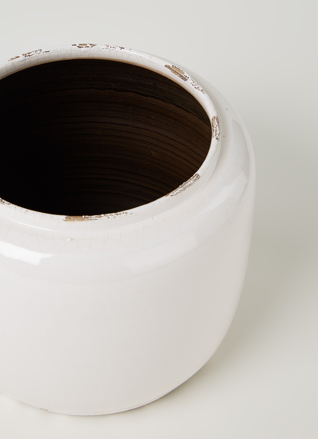 Serax Costa sierpot van keramiek voor binnen Ø18 cm  - detail wit