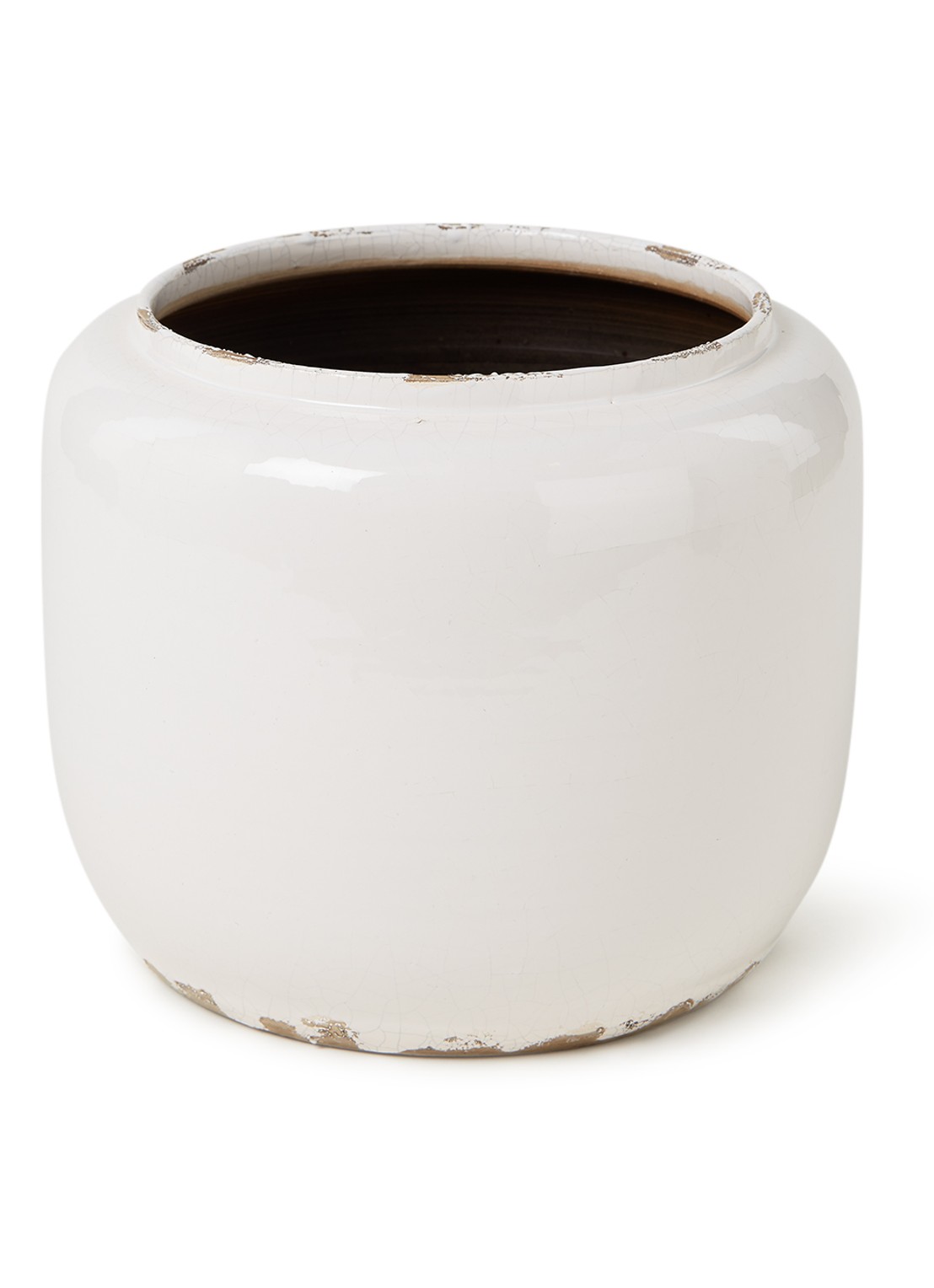 Serax Costa sierpot van keramiek voor binnen Ø18 cm  - voorkant 2 wit