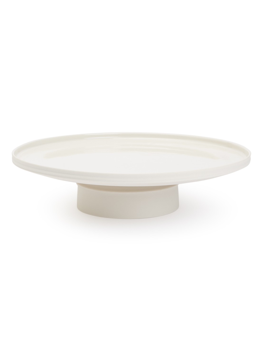 Serax Dune taartplateau 33 cm - voorkant 2 gebroken wit