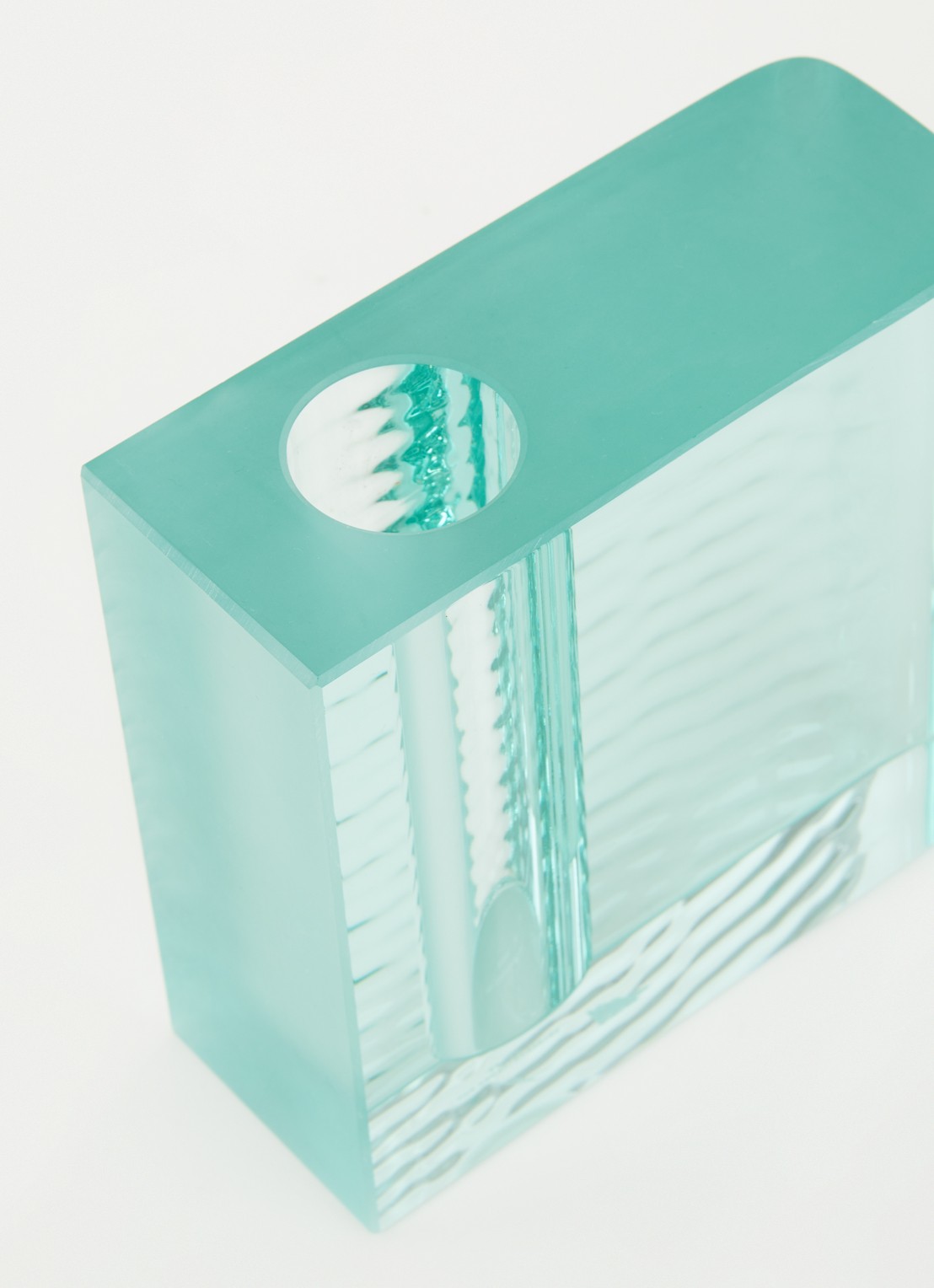 Serax Edu 1 by Ann Demeulemeester vaas 13,1 cm - detail turquoise