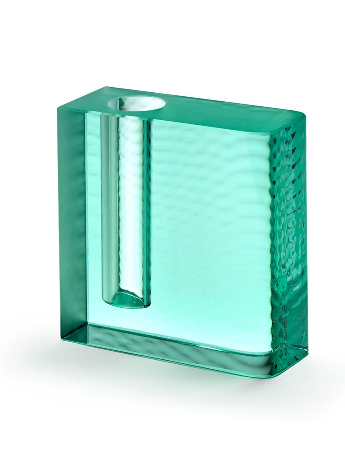 Serax Edu 1 by Ann Demeulemeester vaas 13,1 cm - voorkant 4 turquoise
