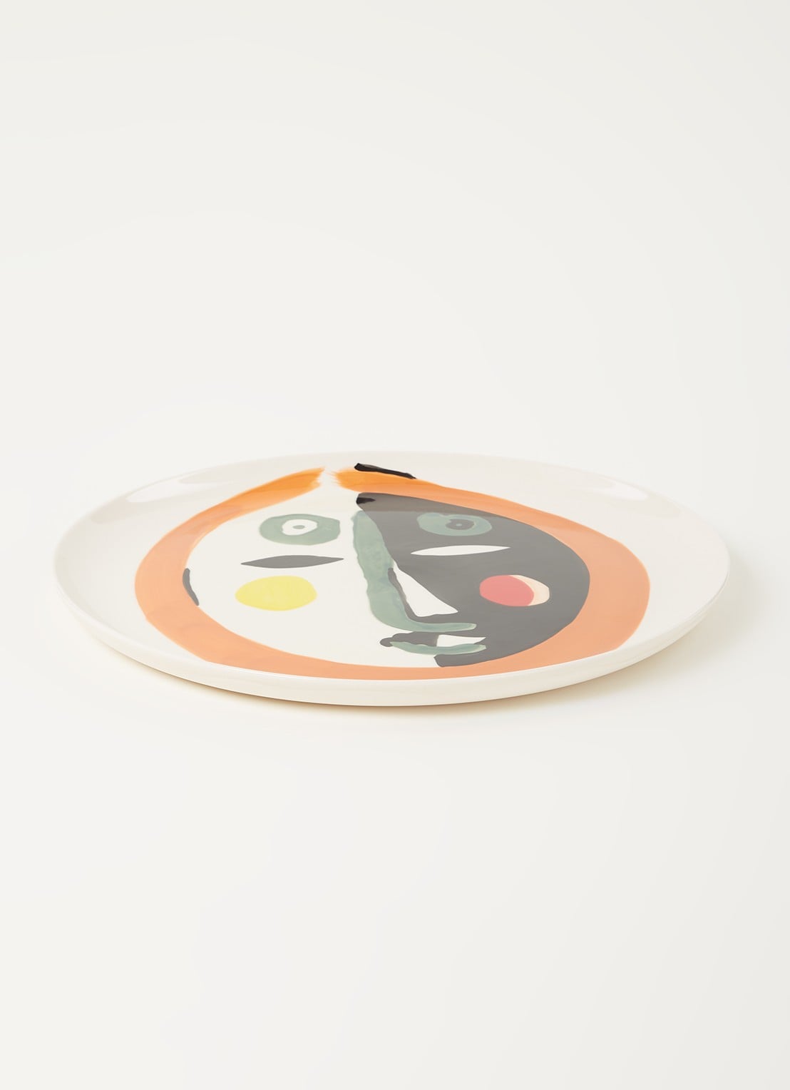 Serax FEAST Face 1 onderbord 35 cm - voorkant 2 gebroken wit