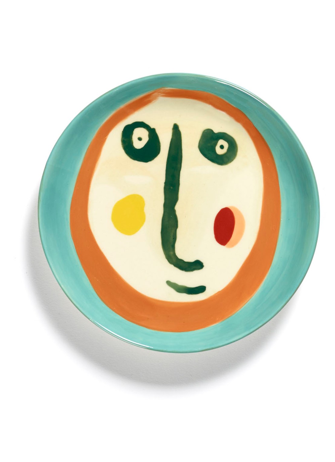 Serax Feast gebaksbordje 16 cm - voorkant turquoise