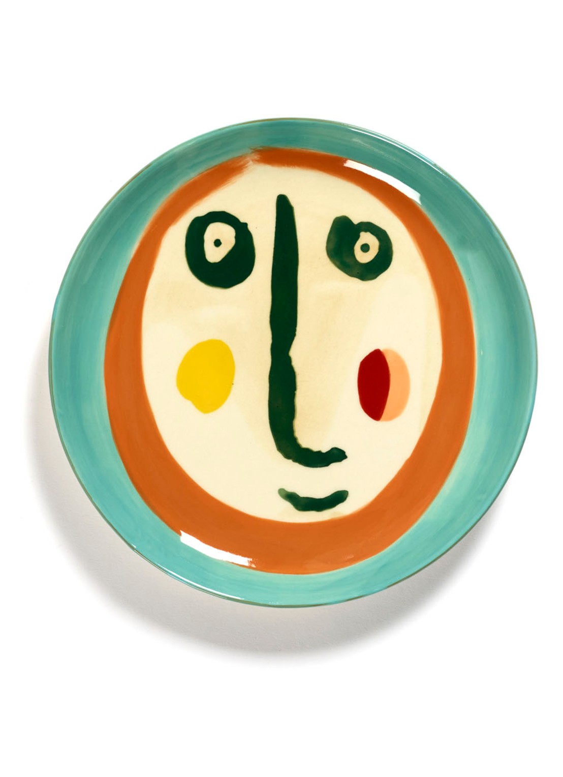Serax Feast ontbijtbord 19 cm - voorkant 3 turquoise