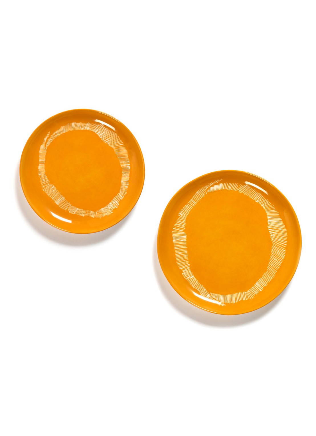 Serax FEAST Sunny Yellow Swirl-Stripes S ontbijtbord 19 cm - detail 4 geel