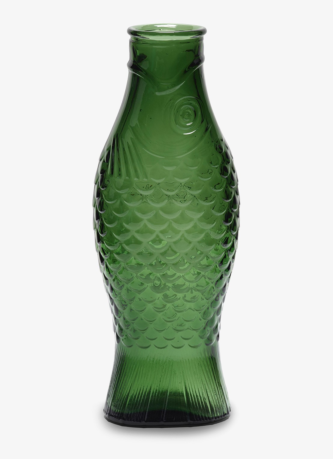 Serax Fish & Fish karaf 85 cl - voorkant donkergroen