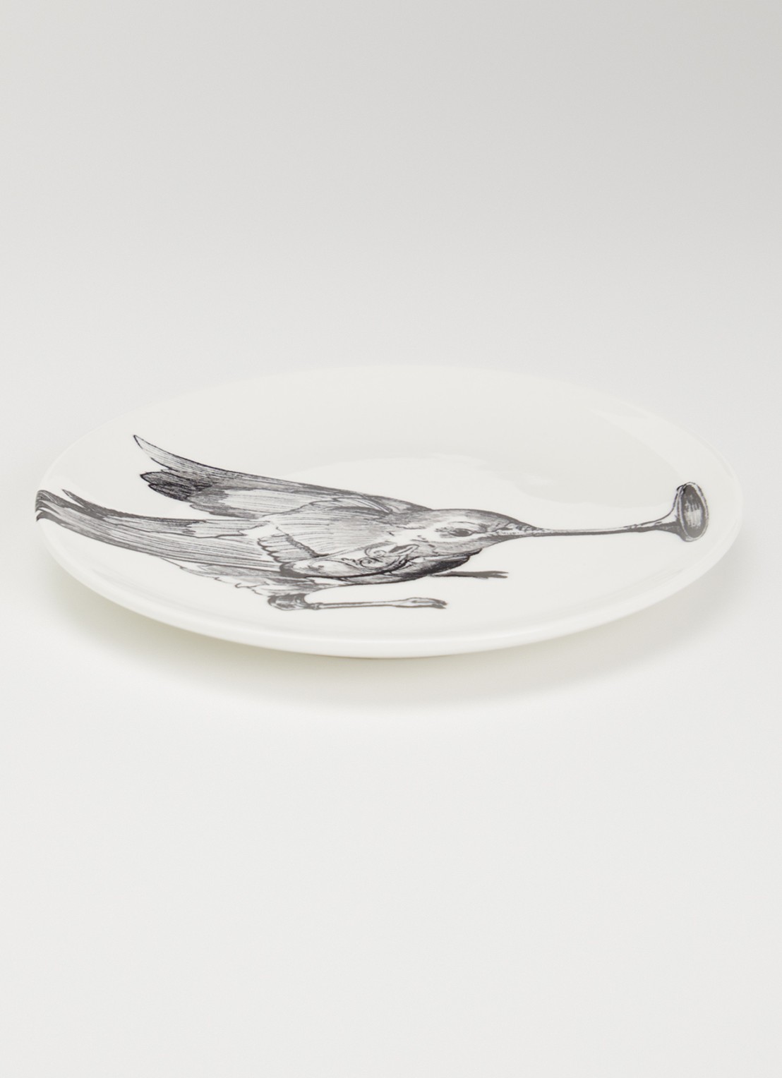 Serax Hummingbird gebaksbordje 12 cm - voorkant 3 wit