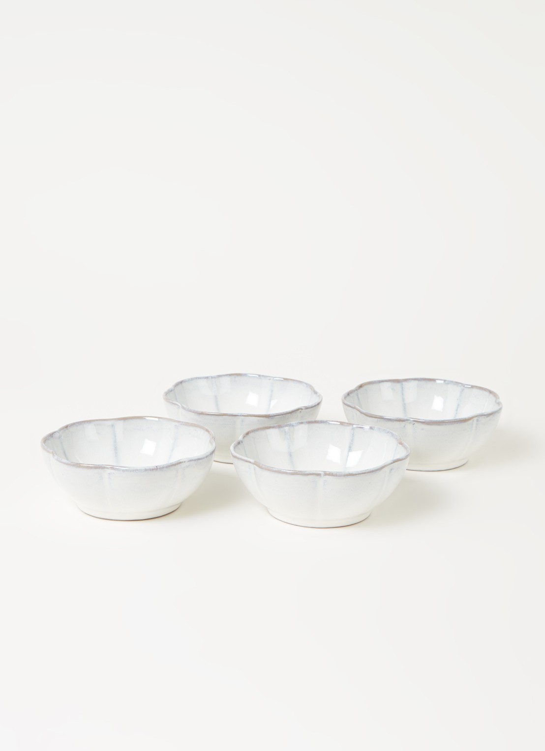 Serax Inku L kom 13 cm set van 4 - voorkant 3 wit