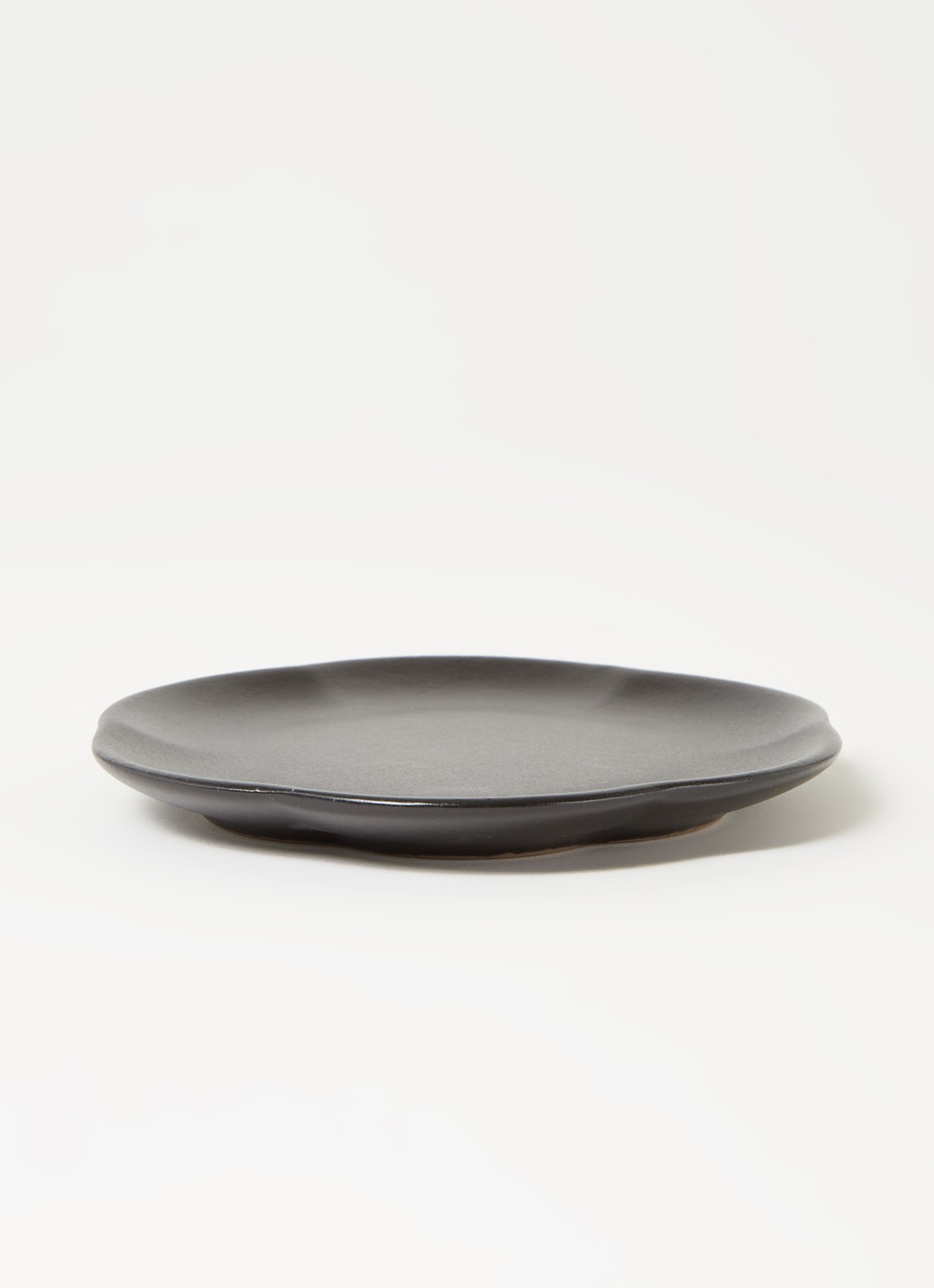 Serax Inku M gebaksbordje 14 cm set van 4 - voorkant 3 zwart