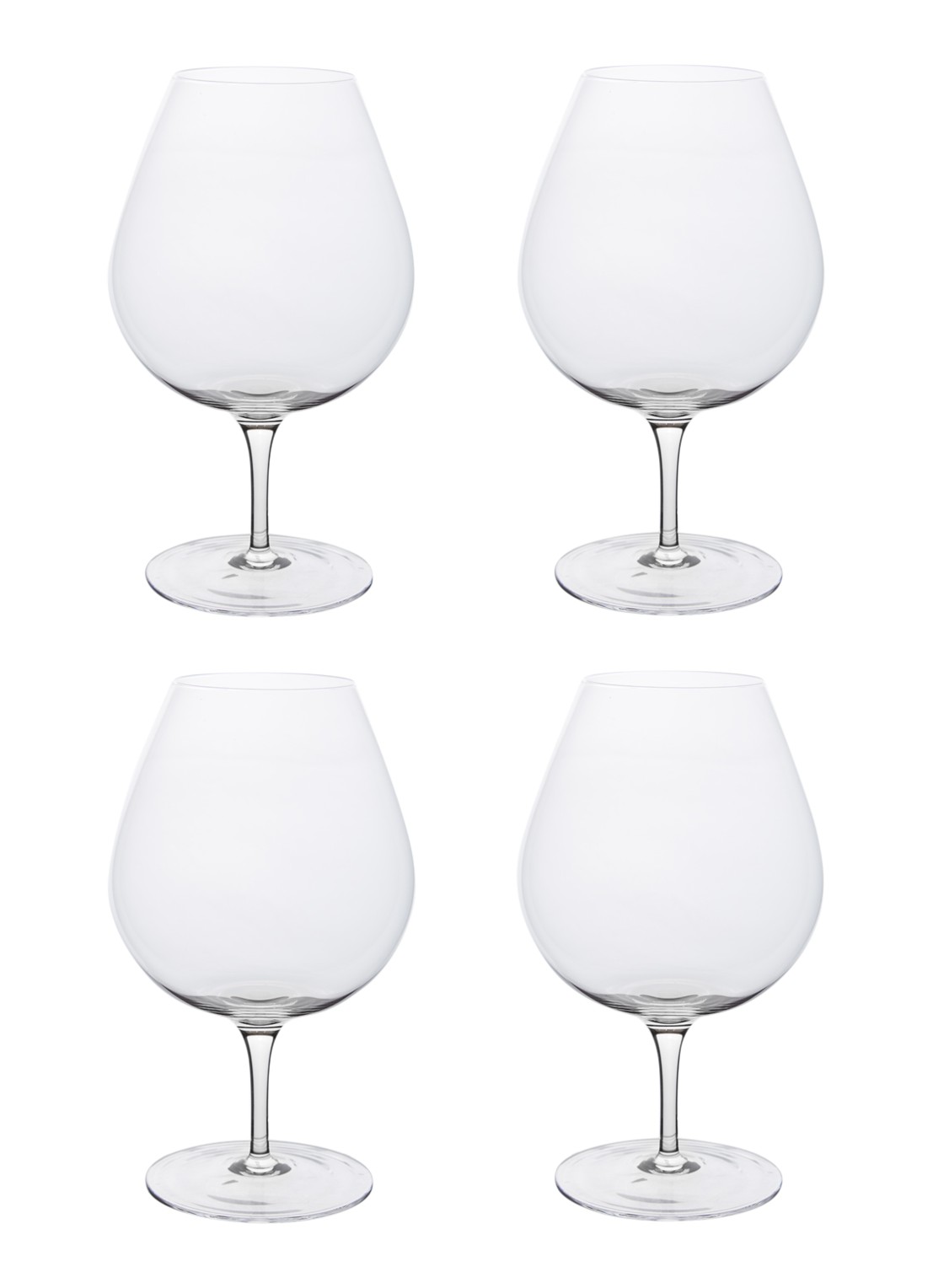 Serax Inku rode wijnglas 70 cl set van 4 - voorkant 2 transparant