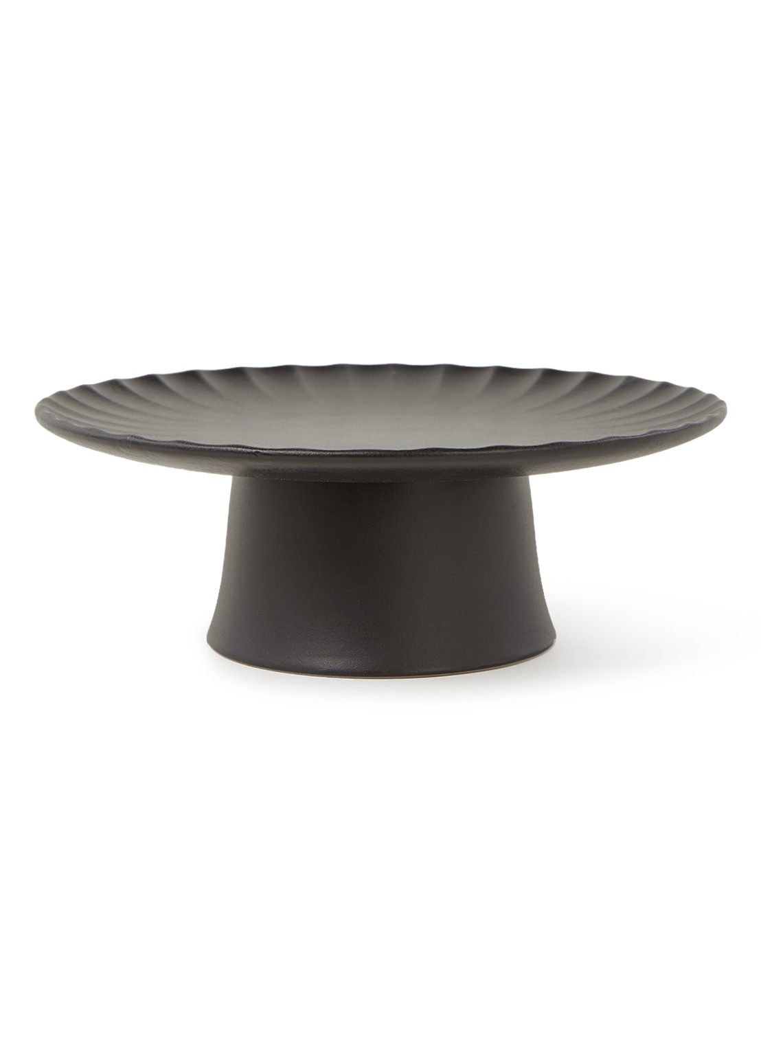 Serax Inku taartplateau 21,5 cm - voorkant 2 zwart