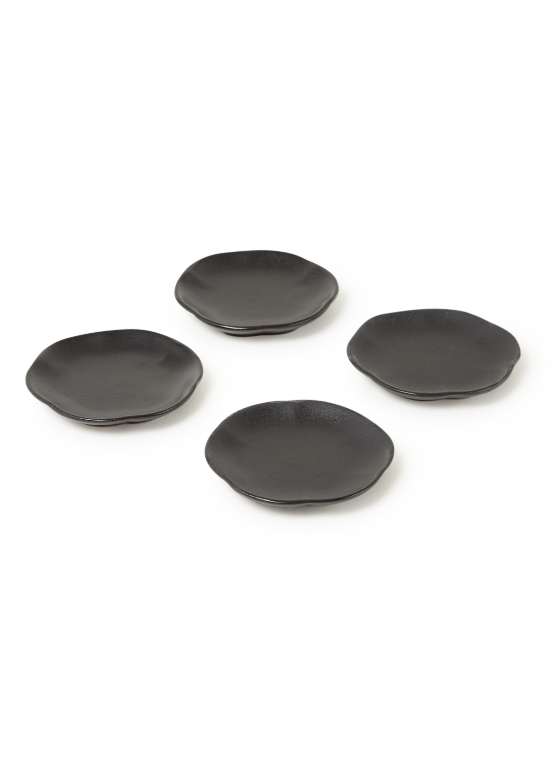 Serax Inku theetipje 9 cm set van 4 - voorkant 2 zwart