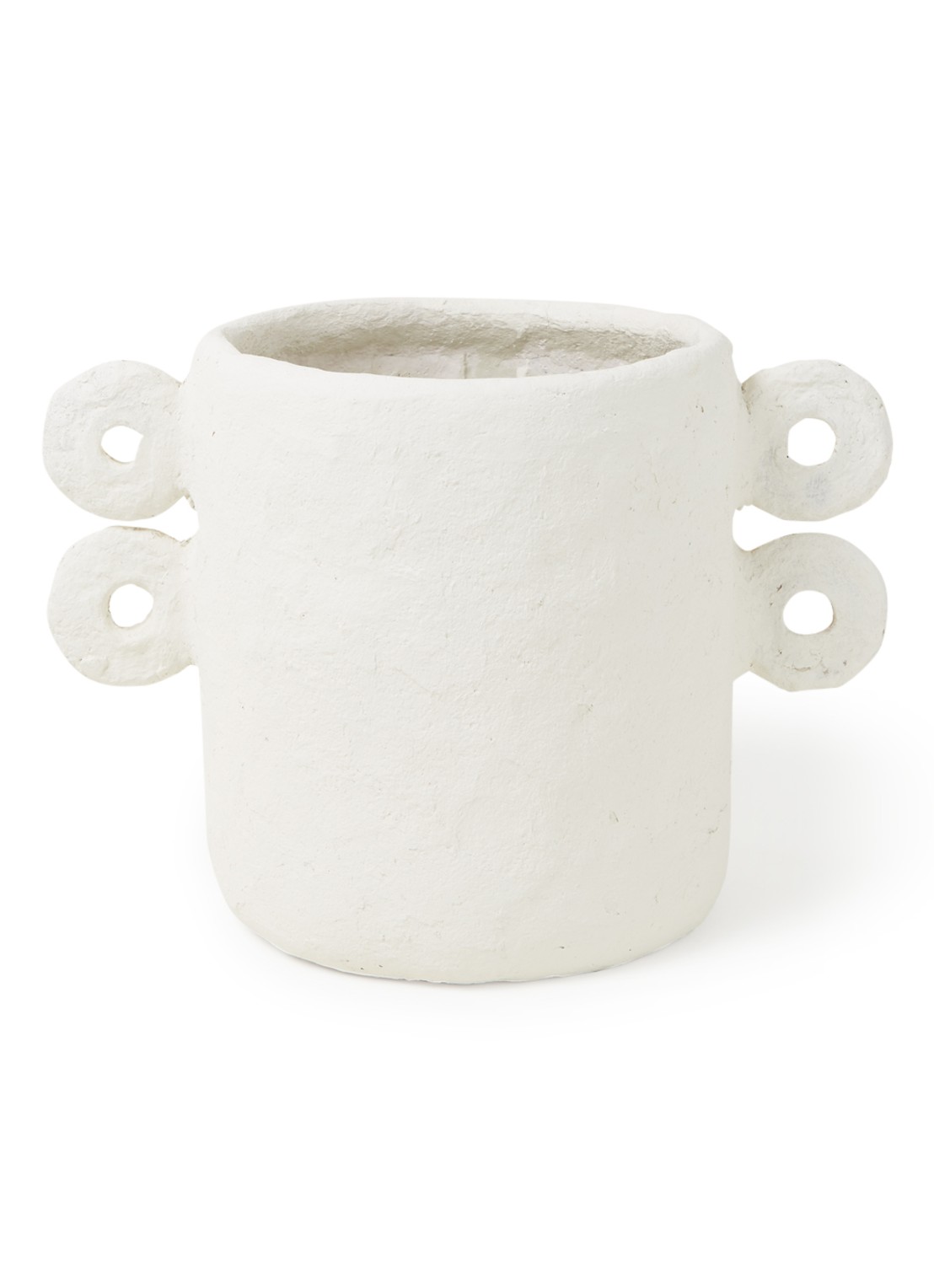 Serax Marie Papier Marche M bloempot 18 cm - voorkant 2 wit
