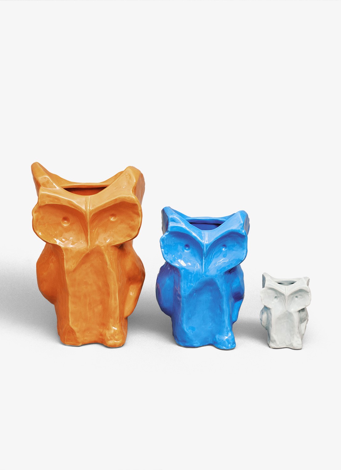 Serax Owl vaas S 23 cm - detail 5 oranje