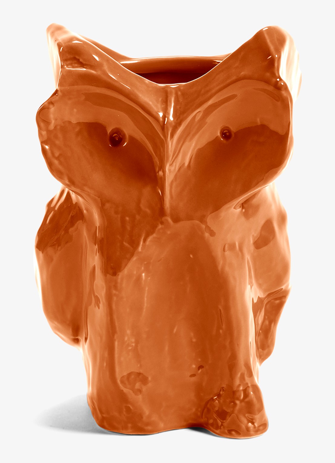 Serax Owl vaas S 23 cm - voorkant 6 oranje