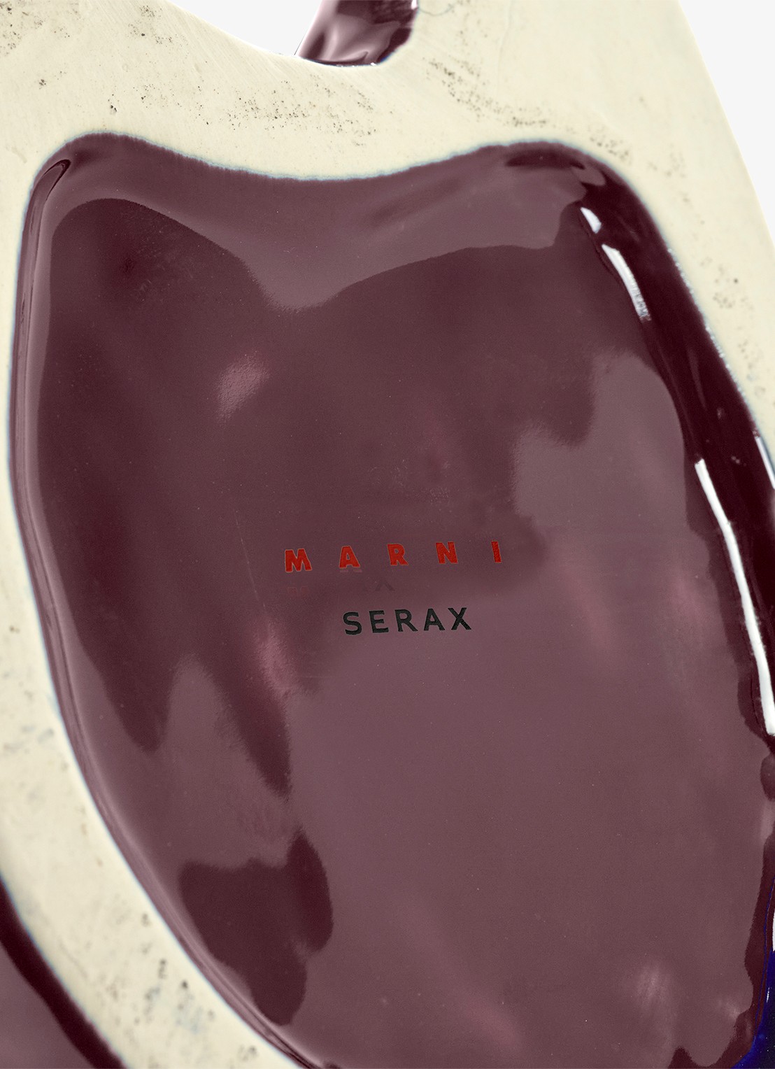 Serax Owl vaas van aardewerk L - detail paars