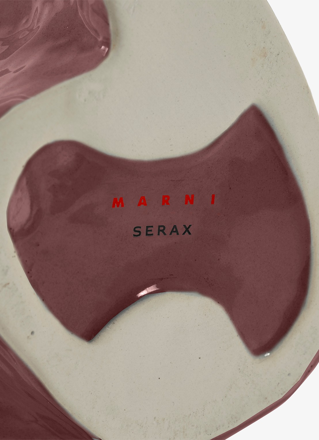 Serax Owl vaas van aardewerk S   - detail paars