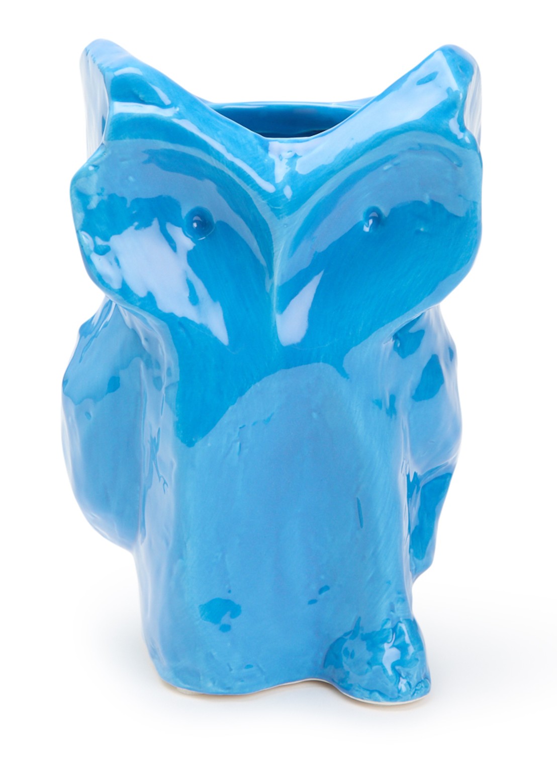 Serax Owl vaas van aardewerk S  - voorkant 2 blauw