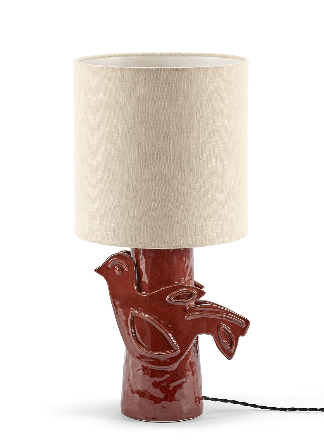 Serax Paloma tafellamp Ø 25 cm - voorkant 4 donkerrood