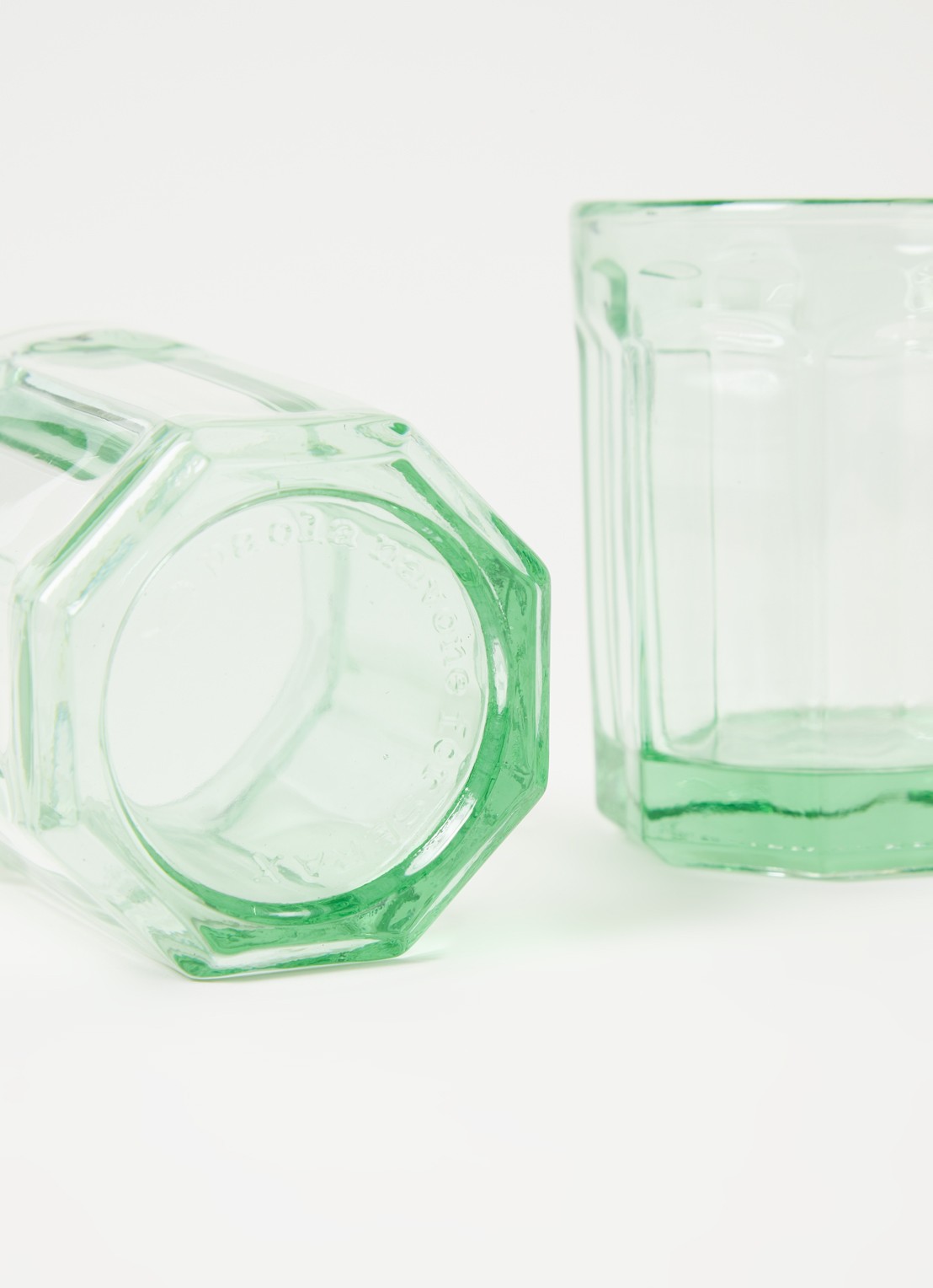Serax Paola Navone drinkglas 22 cl set van 4 - detail 3 groen