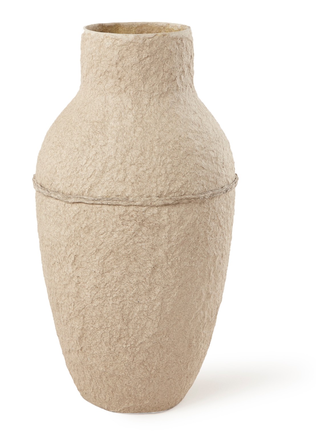 Serax Paperpulp vaas XL 38 cm  - voorkant 2 lichtbruin