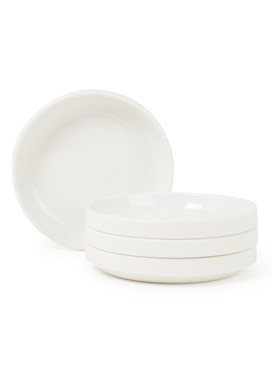 Serax Passe-Partout gebaksbordje 14 cm set van 4 - voorkant wit