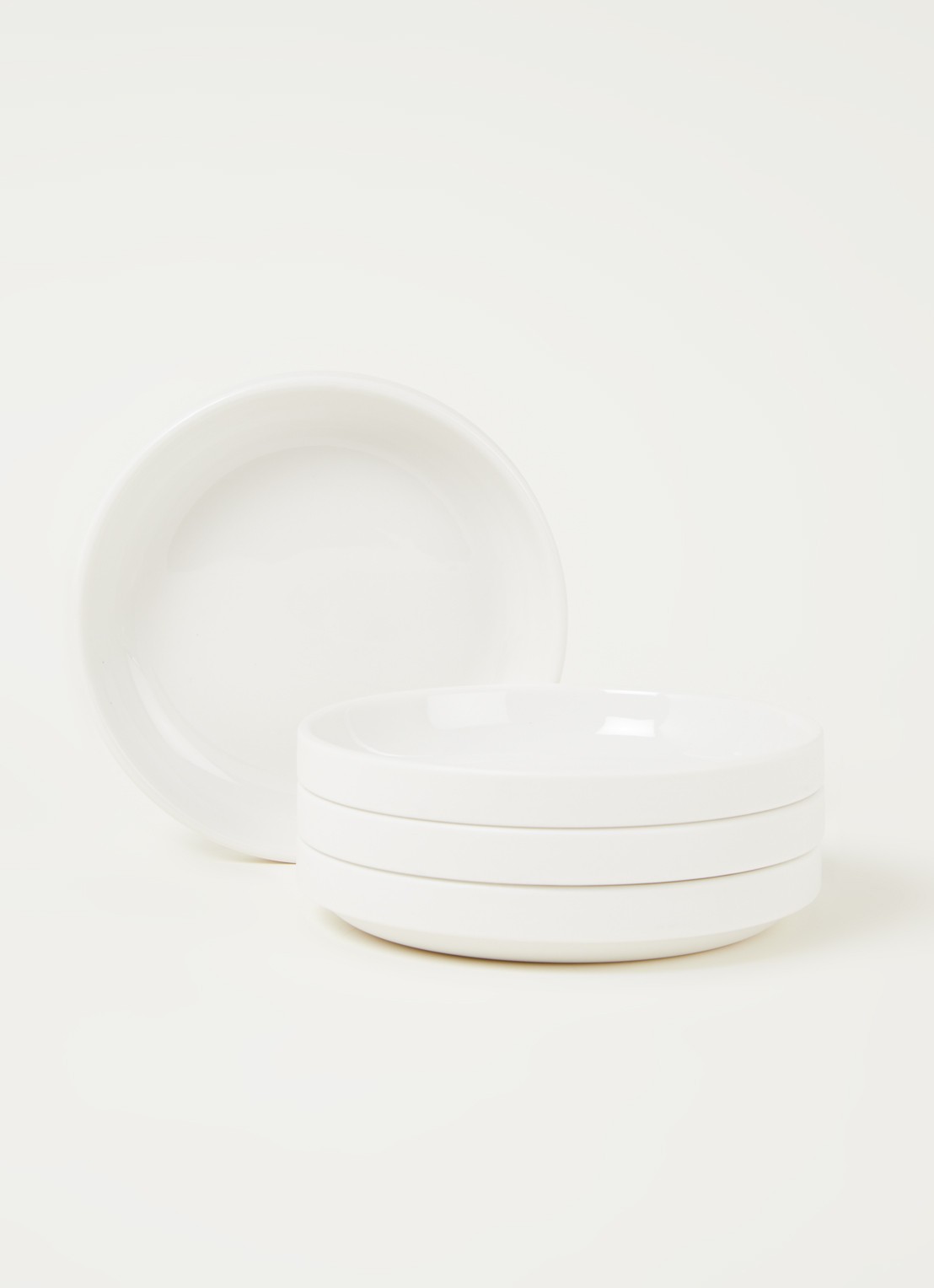 Serax Passe-Partout gebaksbordje 14 cm set van 4 - voorkant 2 wit