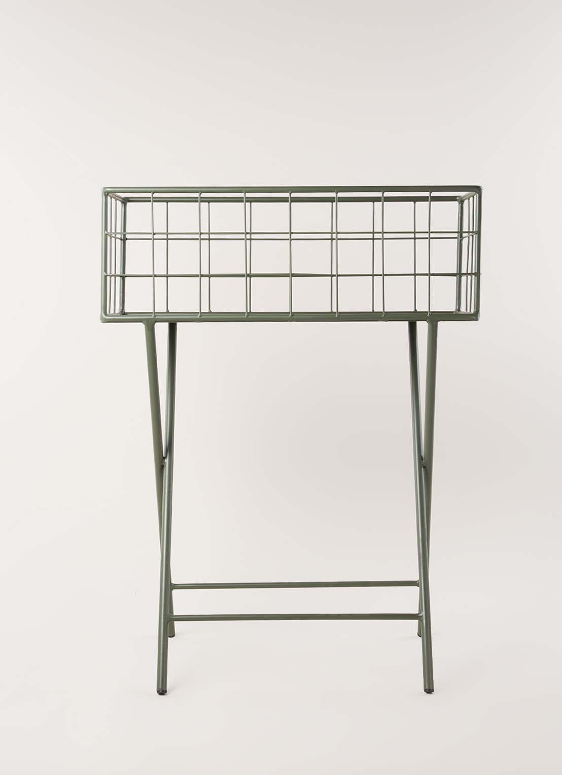 Serax Plantenstandaard voor binnen - 78 cm - voorkant 3 legergroen