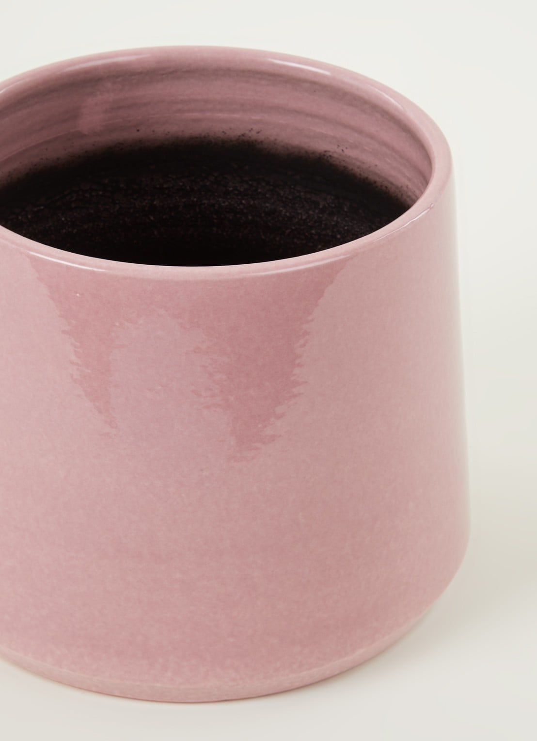Serax Pot Cone bloempot van keramiek voor binnen - 22 cm - detail roze