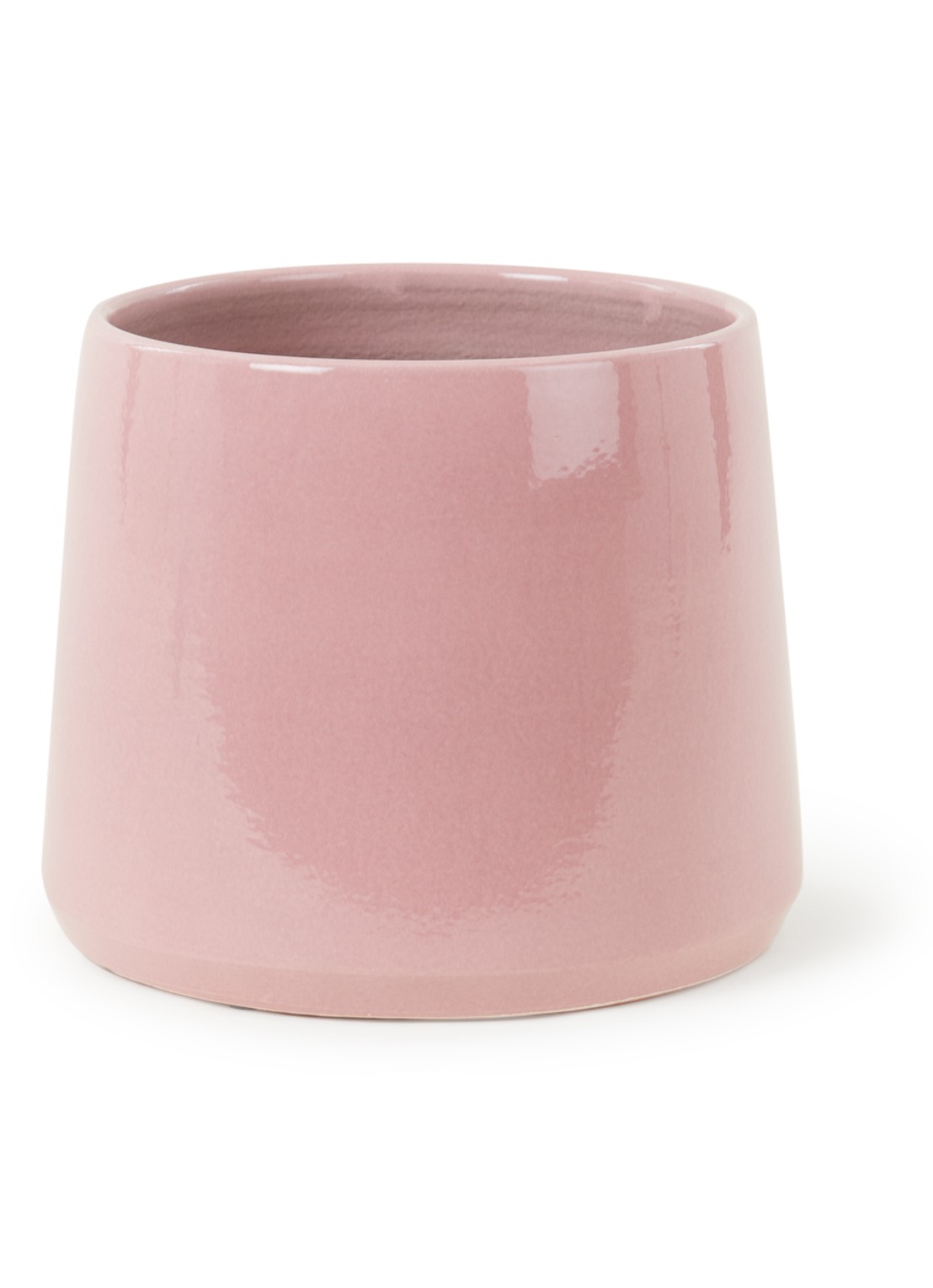 Serax Pot Cone bloempot van keramiek voor binnen Ø25 cm - voorkant 2 roze