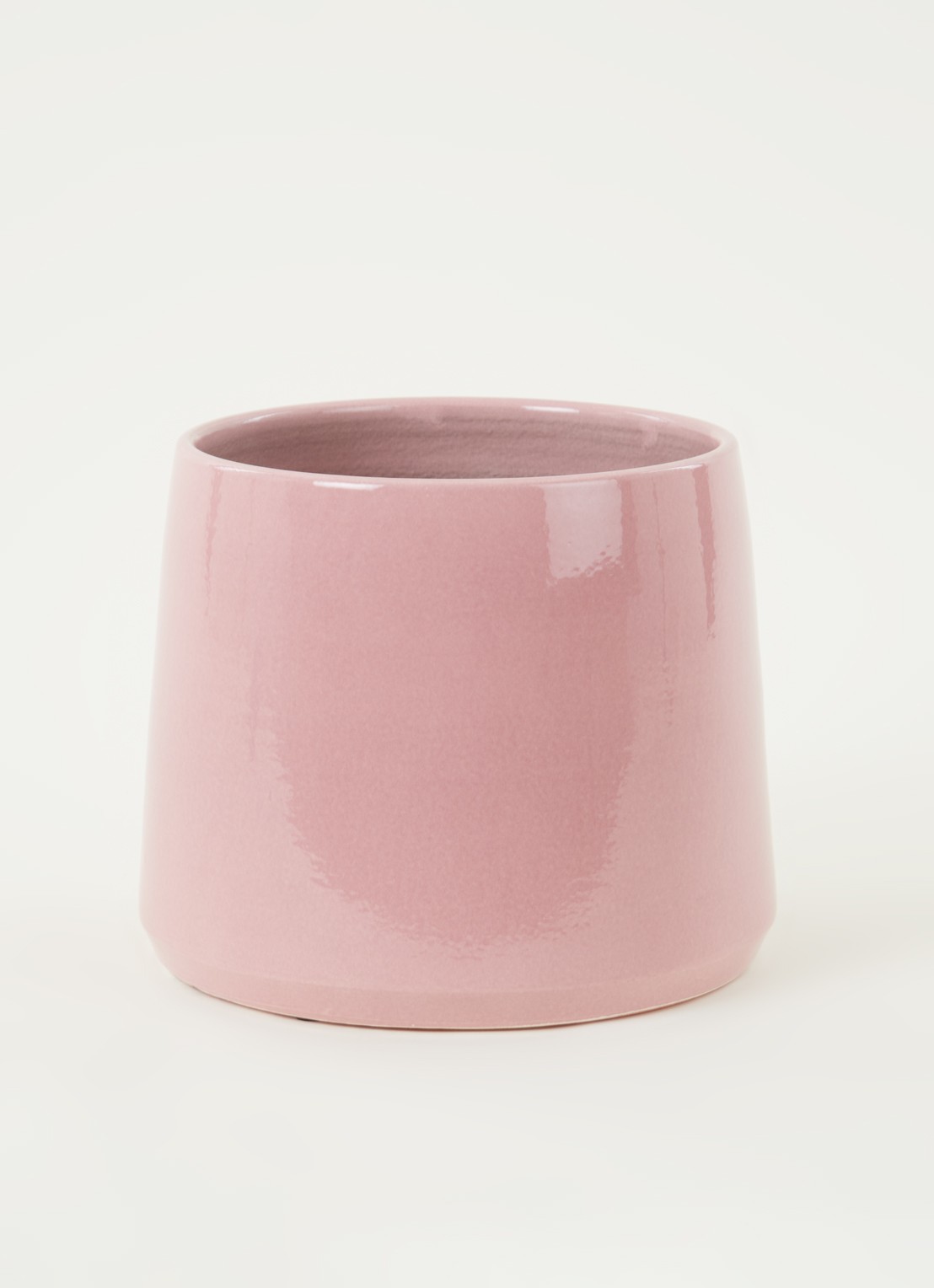 Serax Pot Cone bloempot van keramiek voor binnen Ø25 cm - voorkant 3 roze