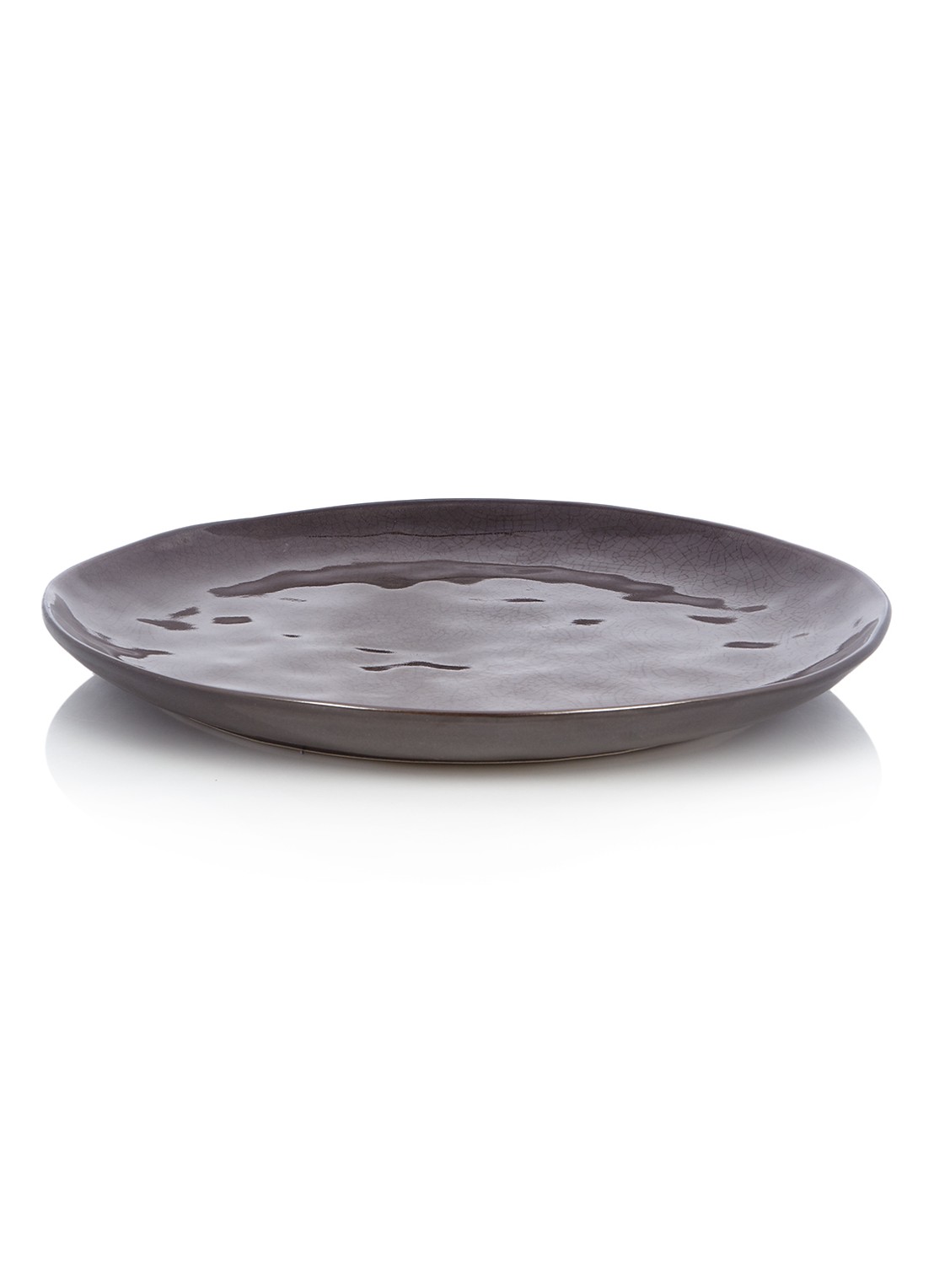 Serax Pure bord 34 cm - detail donkerbruin