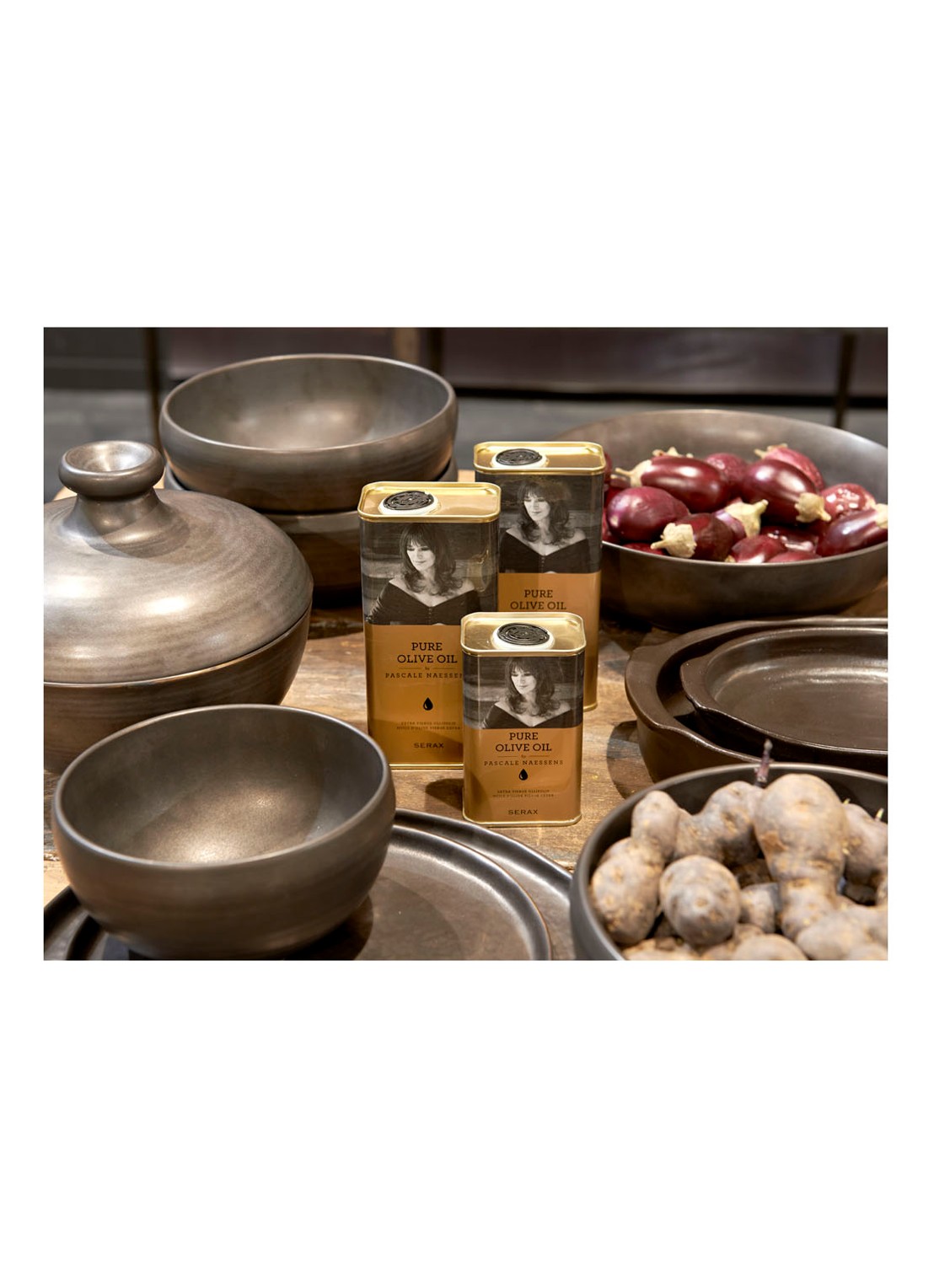 Serax Pure dinerbord 27 cm - voorkant 2 donkergrijs