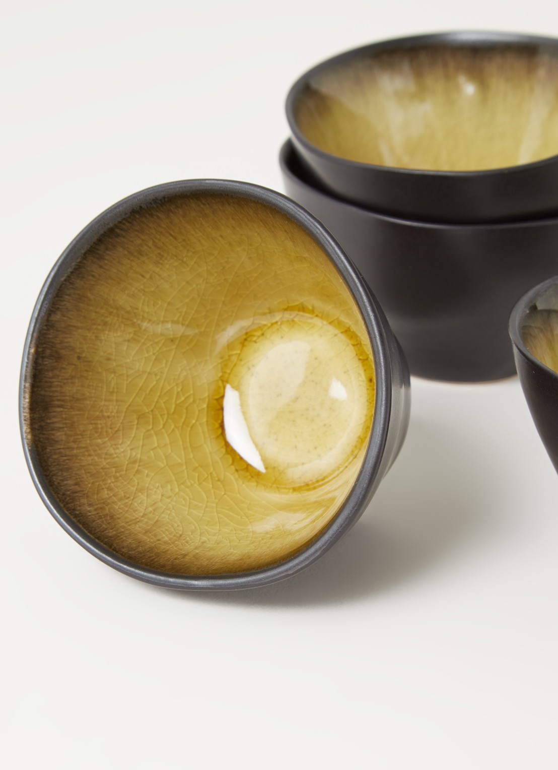 Serax Pure dipschaal 7,5 cm set van 4 - detail geel