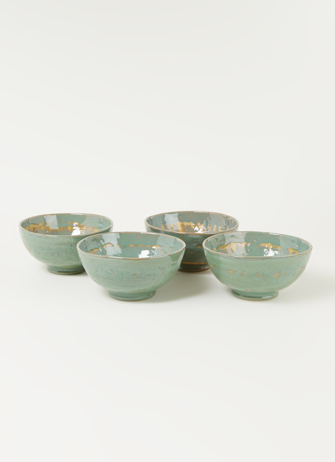 Serax Pure kom 16 cm set van 4 - voorkant 2 zeegroen