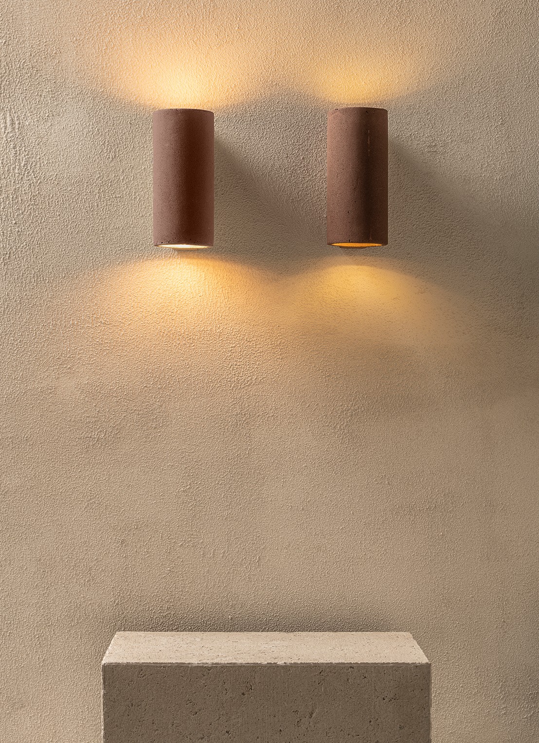 Serax Shape wandlamp 11,5 cm - voorkant 2 donkerrood