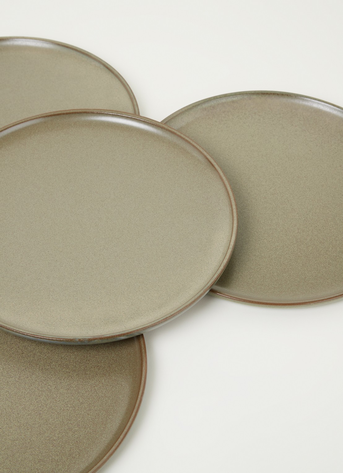 Serax Surface dinerbord 27 cm set van 4 - detail 3 groen