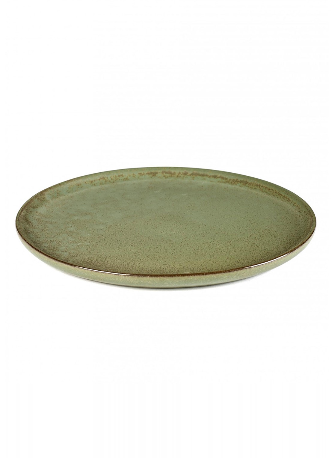 Serax Surface dinerbord 27 cm - voorkant legergroen